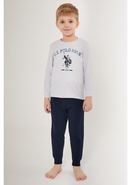 Nice Beyaz Erkek Çocuk Uzun Kol Pijama Takım modelleri