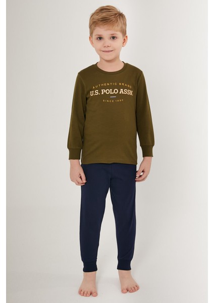 Shiny Lacivert Erkek Çocuk Uzun Kol Pijama Takım modelleri