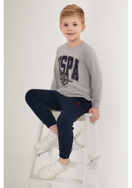 Pleasent Gri Erkek Çocuk Eşofman Takımı