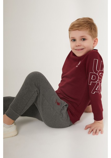 Nice To Koyu Kahverengi Erkek Çocuk Eşofman Takımı