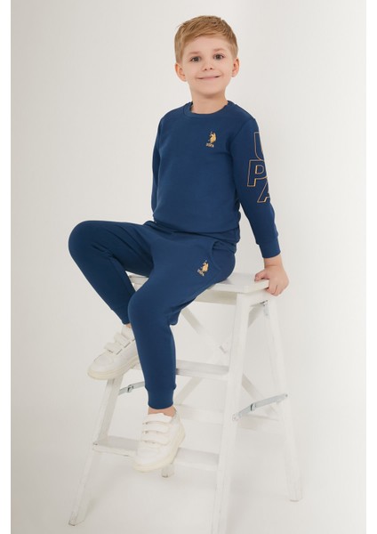 Nice Koyu Mavi Erkek Çocuk Eşofman Takımı