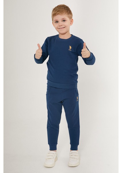 Nice Koyu Mavi Erkek Çocuk Eşofman Takımı modelleri