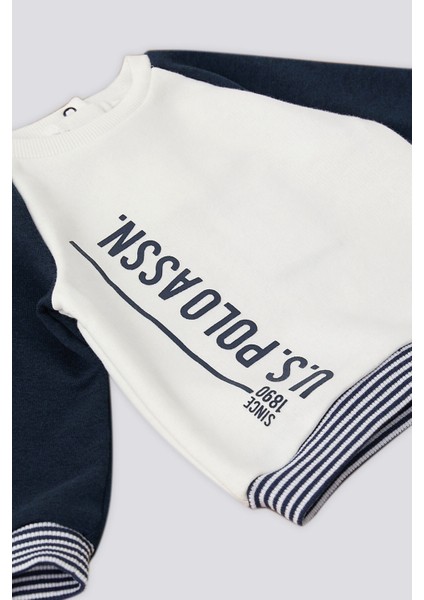 Krem Çizgili Ribana Detay Bebek 2'li Takım fiyatları