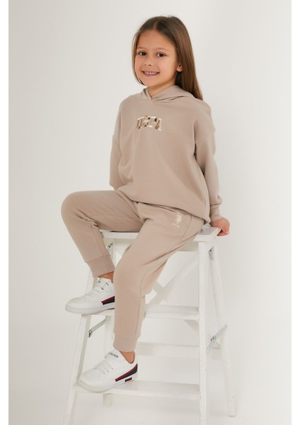 Glow Gri Kız Çocuk Eşofman Takımı