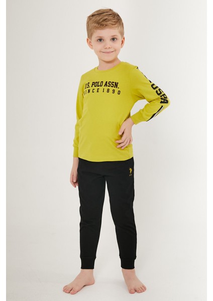 Funny Yeşil Erkek Çocuk Uzun Kol Pijama Takım fiyatları