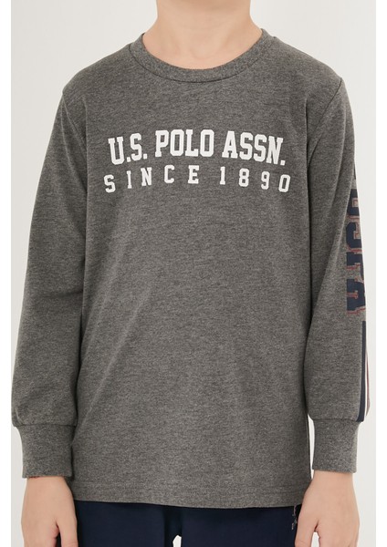 Cute Nice Gri Erkek Çocuk Uzun Kol Pijama Takım fırsatları