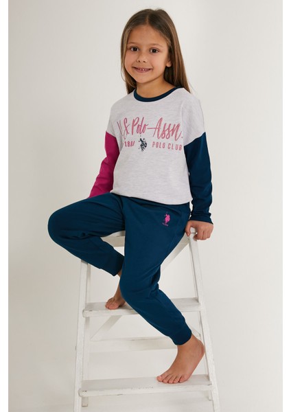 Cute Gri Kız Çocuk Uzun Kol Pijama Takım fiyatları