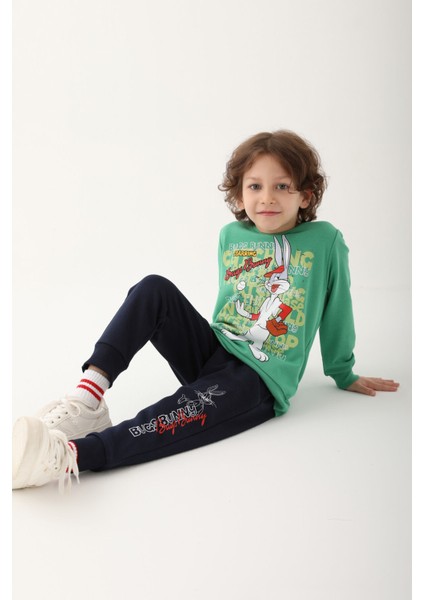 Çam Yeşili Erkek Çocuk Eşofman Takımı modelleri