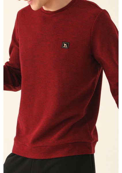 Bordo Erkek Uzun Kol Pijama Takım