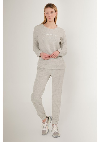 Relaxez Vouz Gri Kadın Uzun Kol Pijama Takım fiyatları