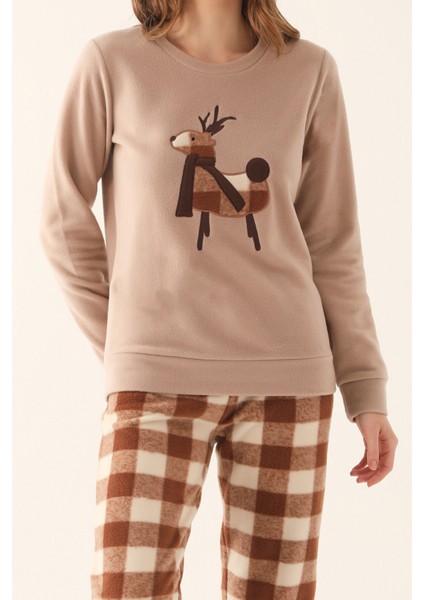 Bisküvi Kadın Uzun Kol Pijama Takım fırsatları