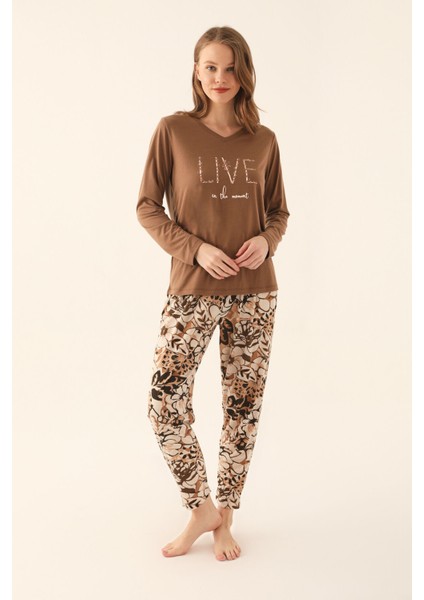 Kokonat Kadın Uzun Kol Pijama Takım modelleri