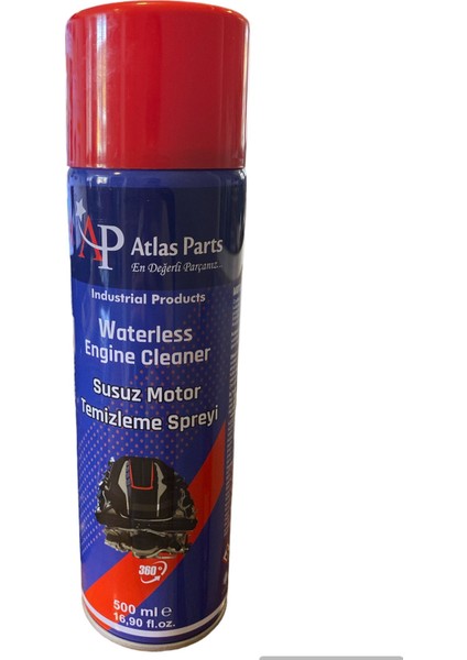 Atlas Parts Susuz Motor Temizleme Spreyi 500 ml - 1 Koli (24 ADET)-2023 Üretim