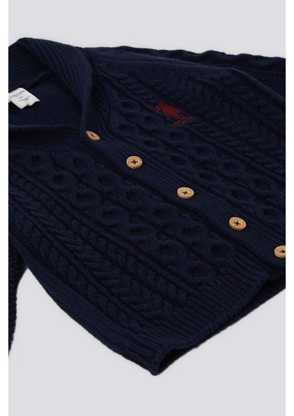 Lacivert Polo Yaka Bebek Hırka fiyatları