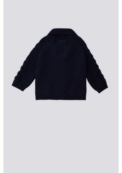 Lacivert Polo Yaka Bebek Hırka fırsatları