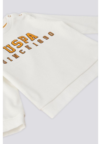 Krem Uspa Baskı Çıtçıt Detay Bebek 2'li Takım fiyatları