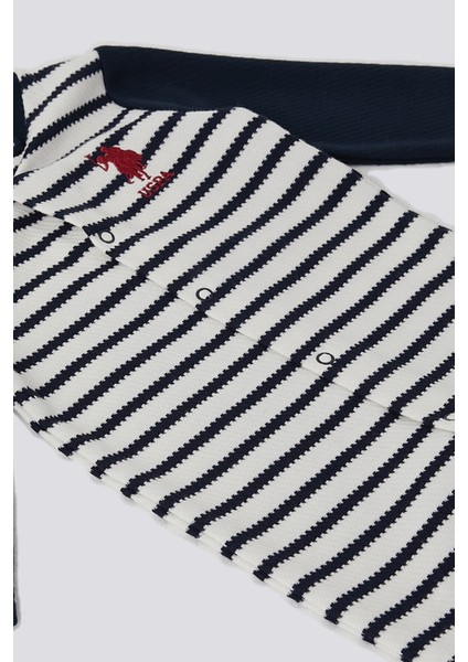 Patikli Şerit Detay Lacivert Bebek Tulum fiyatları