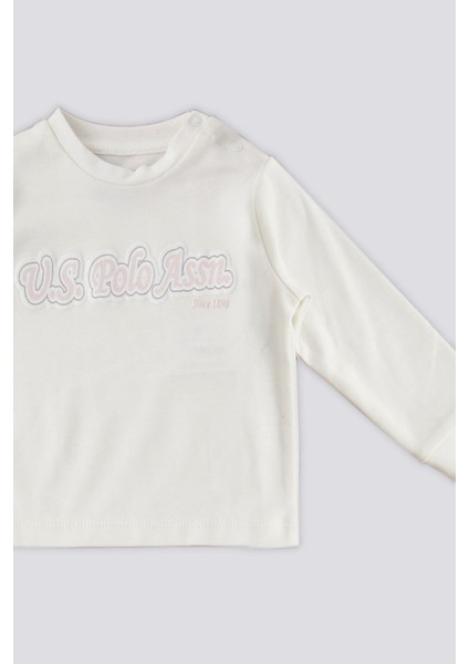 Krem Bisiklet Yaka Bebek 2'li Takım modelleri