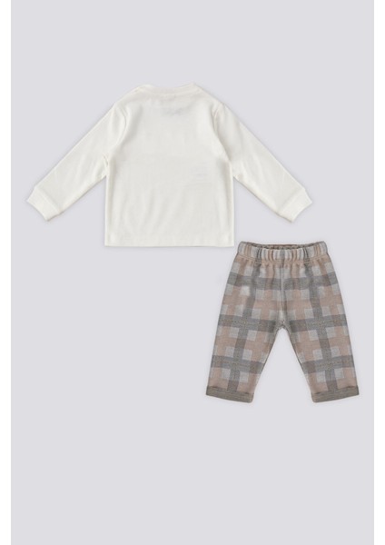 Krem Bisiklet Yaka Bebek 2'li Takım fırsatları