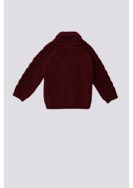 Bordo Polo Yala Bebek Hırka fırsatları