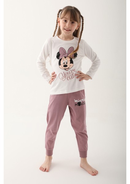 Krem Kız Çocuk Uzun Kol Pijama Takım fiyatları