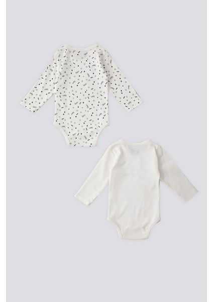 Krem Uzun Kol Bebek Body Zıbın fırsatları
