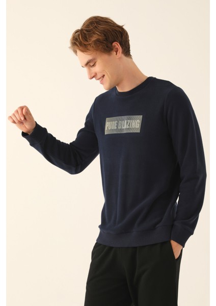 Lacivert Erkek Uzun Kol Pijama Takım modelleri