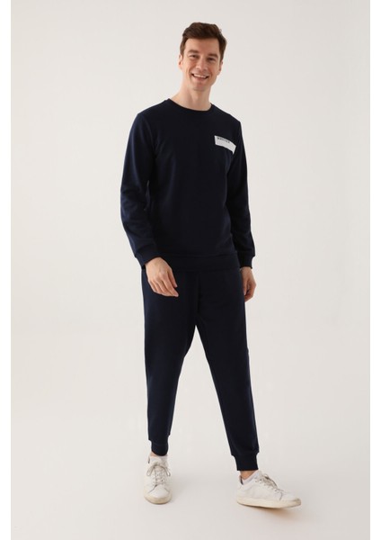 Whatever Lacivert Erkek Uzun Kol Pijama Takım modelleri