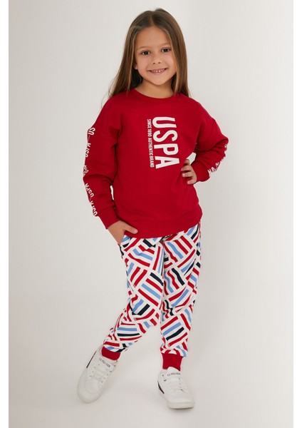 Kırmızı Kız Çocuk Eşofman Takımı