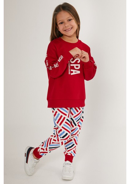 Kırmızı Kız Çocuk Eşofman Takımı modelleri