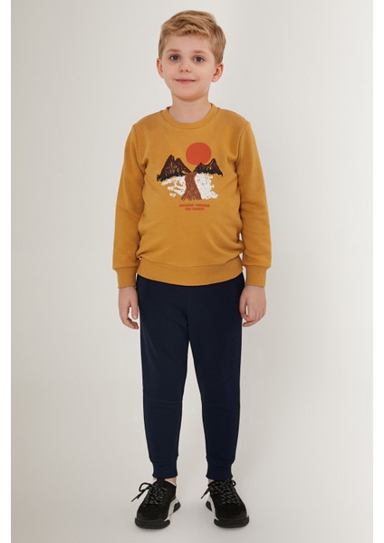 Sunset Kahverengi Erkek Çocuk Eşofman Takımı modelleri