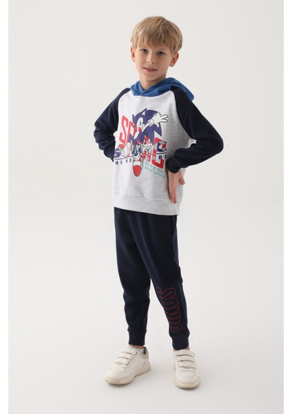 Gri Baskılı Erkek Çocuk Eşofman Takımı modelleri