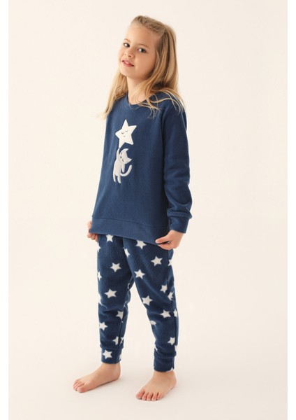 Fuarı Fa Fredo Lacivert Kız Çocuk Uzun Kol Pijama Takım fiyatları