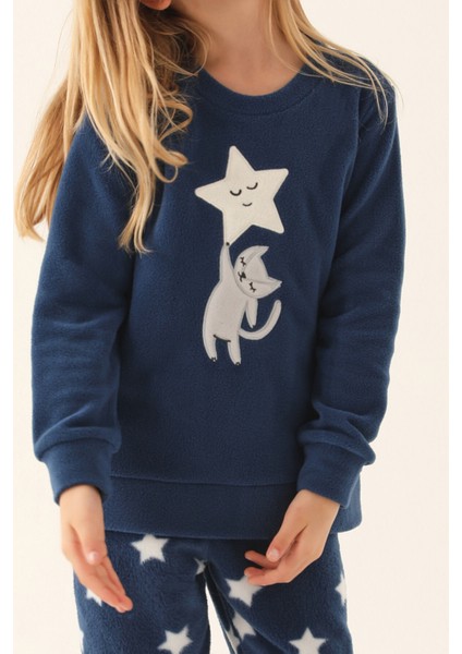 Fuarı Fa Fredo Lacivert Kız Çocuk Uzun Kol Pijama Takım fırsatları