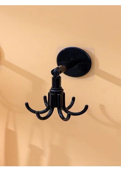 Çok Amaçlı 360° Dönen "2 Adet" Mutfak,banyo,takı Yapışkanlı Askı ,pratik Mutfak Askılığı