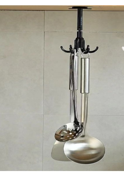 Çok Amaçlı 360° Dönen "2 Adet" Mutfak,banyo,takı Yapışkanlı Askı ,pratik Mutfak Askılığı