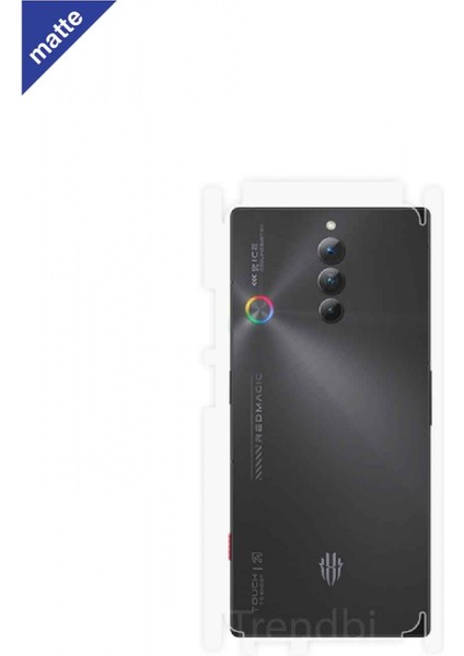 Zte Nubia Red Magic 8s Pro Mat Arka ve Yan Kaplama Koruyucu Film