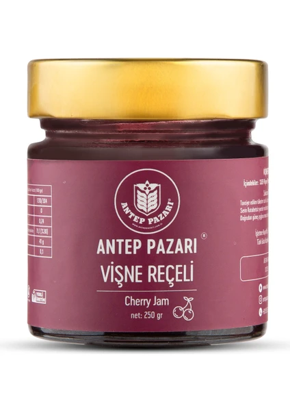 ANTEP PAZARI Vişne Reçeli - Ev Yapımı - 250 gr