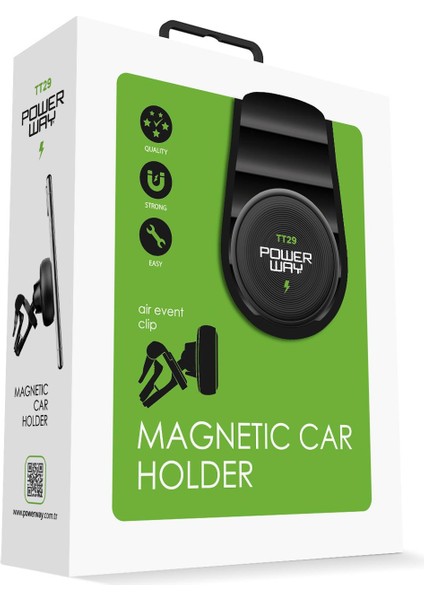 TT29 Araç Içi Mıknatıslı Premium Telefon Tutucu Havalandırma Izgarası Uyumlu