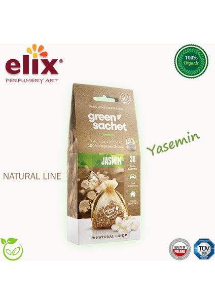 Elıx Natural Ahşap Granüllere Emdirilmiş Özel Aromalı Koku - Yasemin