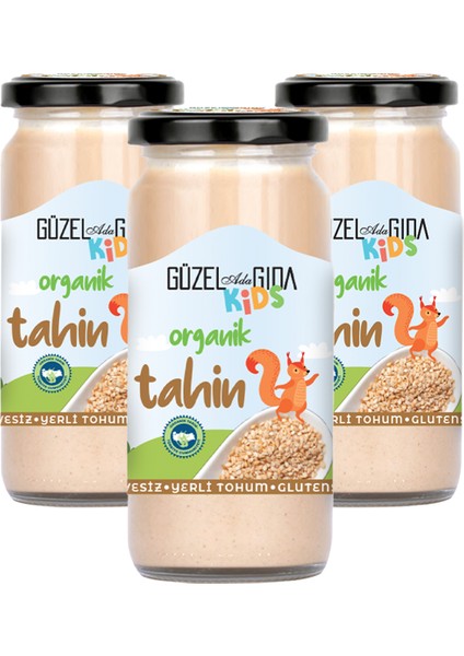 Kids Organik Tahin 3X220 gr ( Yerli Susam )