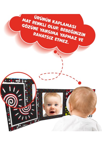 Tummy Time Taşınabilir Güvenli Bebek Aynası