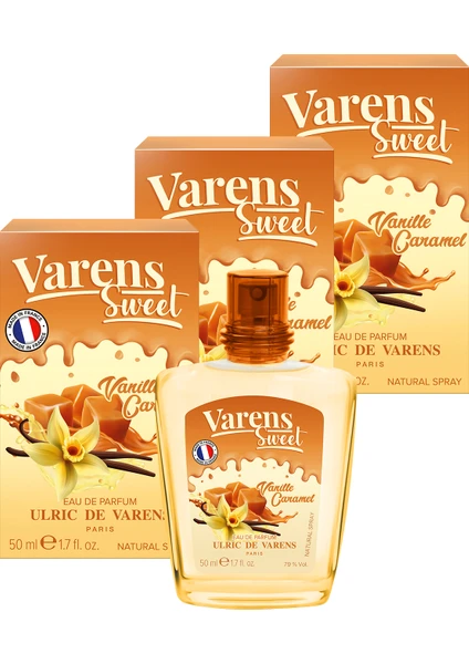 Varens Sweet Vanille Caramel 3'lü Set (3X50ML Edp) Kadın Parfüm