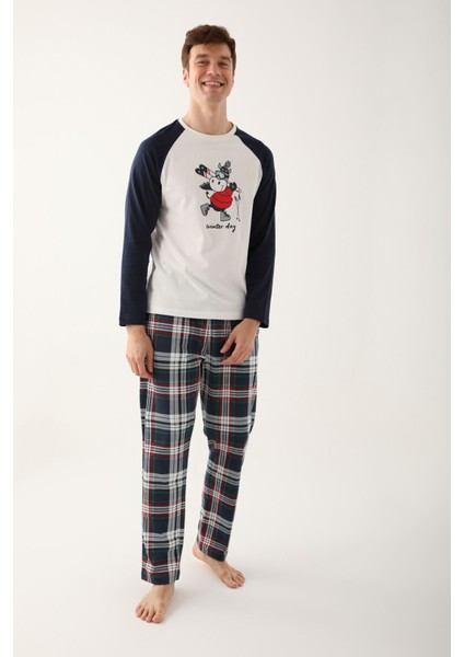 Winter Day Beyaz Erkek Uzun Kol Pijama Takım fiyatları