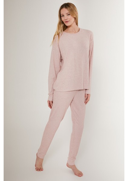 Sweet Pembe Kadın Uzun Kol Pijama Takım fiyatları