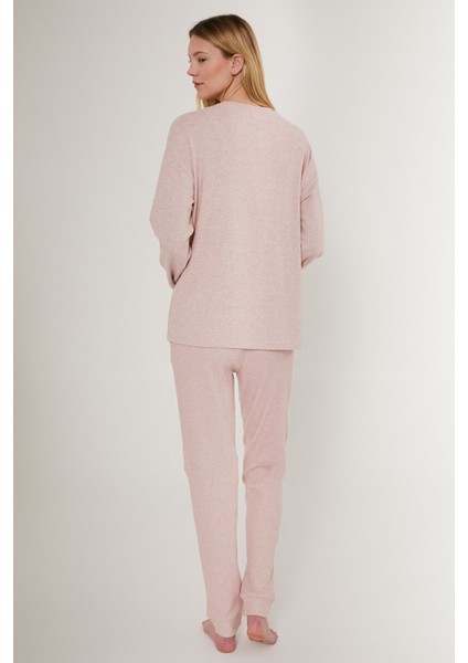 Sweet Pembe Kadın Uzun Kol Pijama Takım indirimleri
