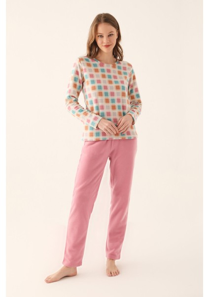 Krem Kadın Uzun Kol Pijama Takım fiyatları