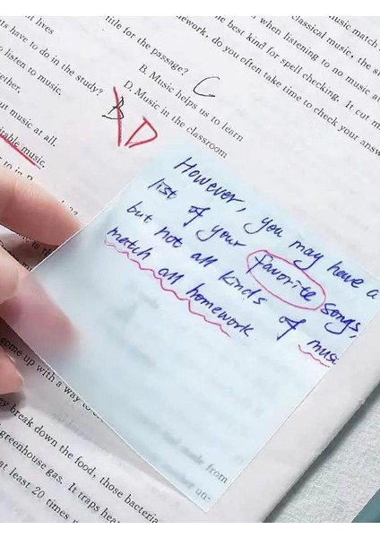 Şeffaf Posit Yapışkanlı Not Kağıdı Pos It - Sarı