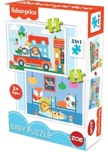 Onur Puzzle 26045 Fisher Price 2 In 1 Baby Puzzle