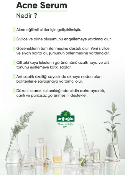 Akne Karşıtı Serum 30 ml (Sivilce, Siyah Nokta, Akne Karşıtı ) Niacinamide %10+Zinc %1 fırsatları
